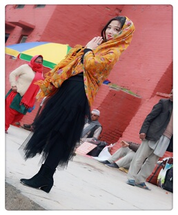 汗曼娅-【直播专拍】克什米尔羚羊绒pashmina手工披肩围巾