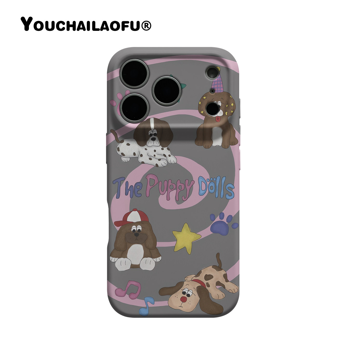 趣味ins韩风可爱狗狗玩偶适用iphone17promax手机壳苹果16原创设计15pro美式复古小狗14情侣全包软壳13保护套,3C数码配件,手机保护套/壳,淘宝优惠券,粉丝福利购,淘宝优惠卷