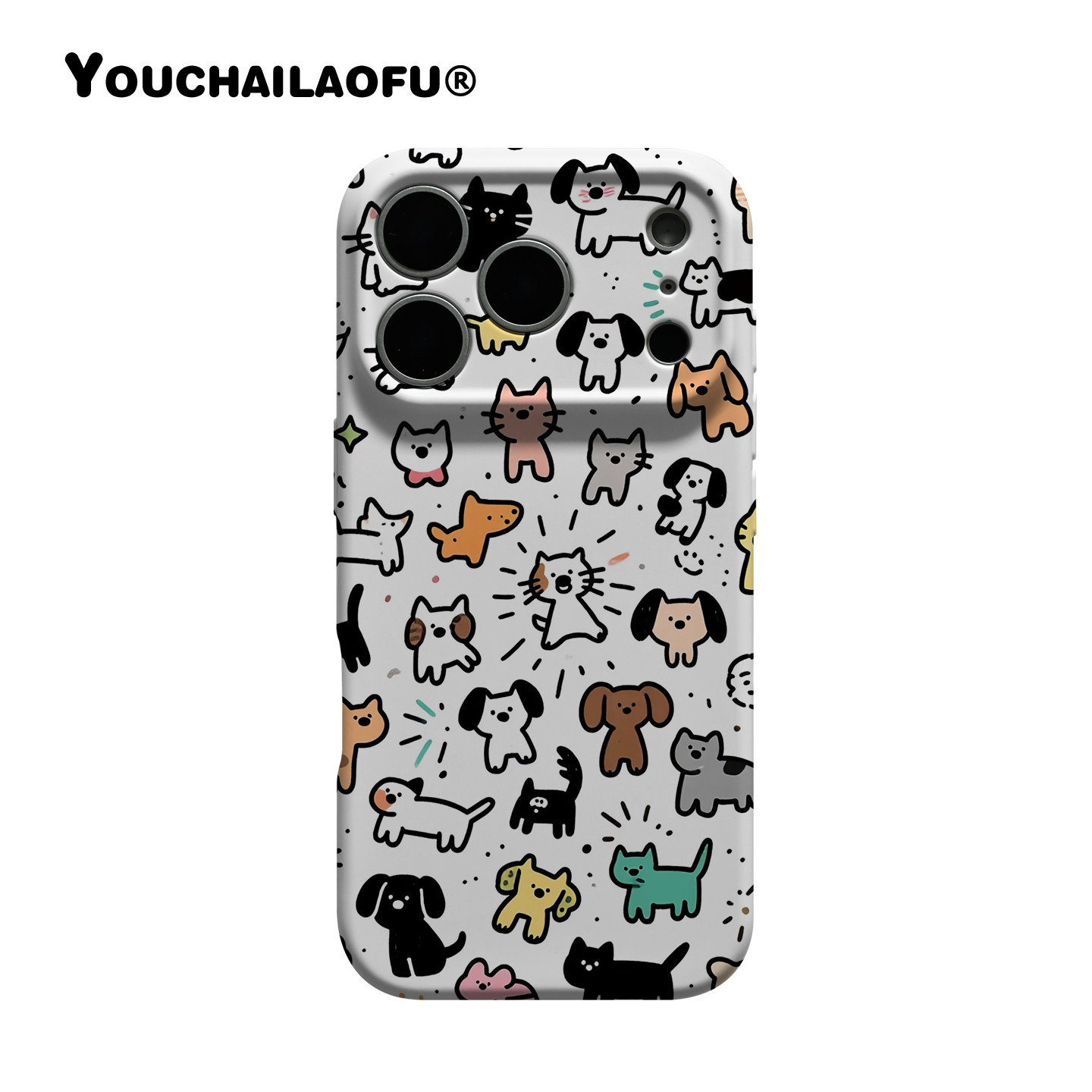 搞怪涂鸦小狗猫咪简笔画适用iPhone17pro手机壳苹果16promax磨砂软壳15pro可爱原创意14趣味13全包精孔保护套,3C数码配件,手机保护套/壳,淘宝优惠券,粉丝福利购,淘宝优惠卷