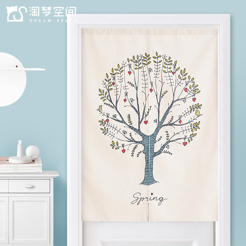 门帘夏季家用隔断帘厨房遮挡半帘免打孔窗帘卧室卫生间挂帘挂饰,居家布艺,门帘,淘宝优惠券,粉丝福利购,淘宝优惠卷