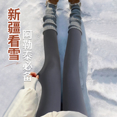 新疆鲨鱼裤 不掉档加长棉裤 女外穿冬季 加绒加厚东北零下40度保暖裤