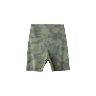 迷彩鲨鱼短裤女外穿夏薄款高腰收腹防走光安全裤户外健身瑜伽短裤