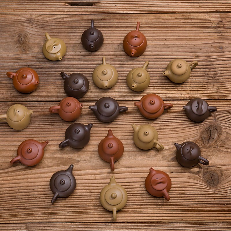 迷你紫砂小茶壶可养可玩袖珍指尖壶茶宠小西施把把壶功夫茶具摆件