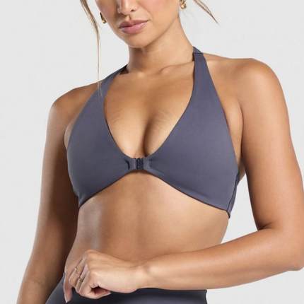 Front button sports and fitness bra, women's yoga heart