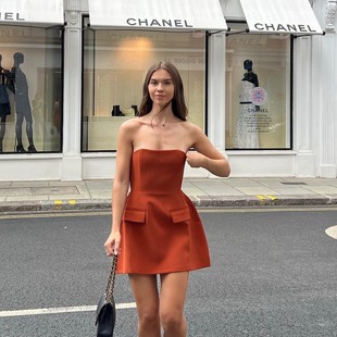 Pure Sleeveless Bra Fit Short Dress