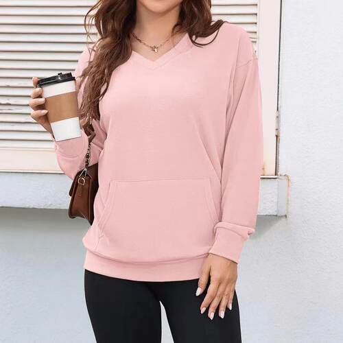 Hoodie women's long sleeved top plus size jacket
