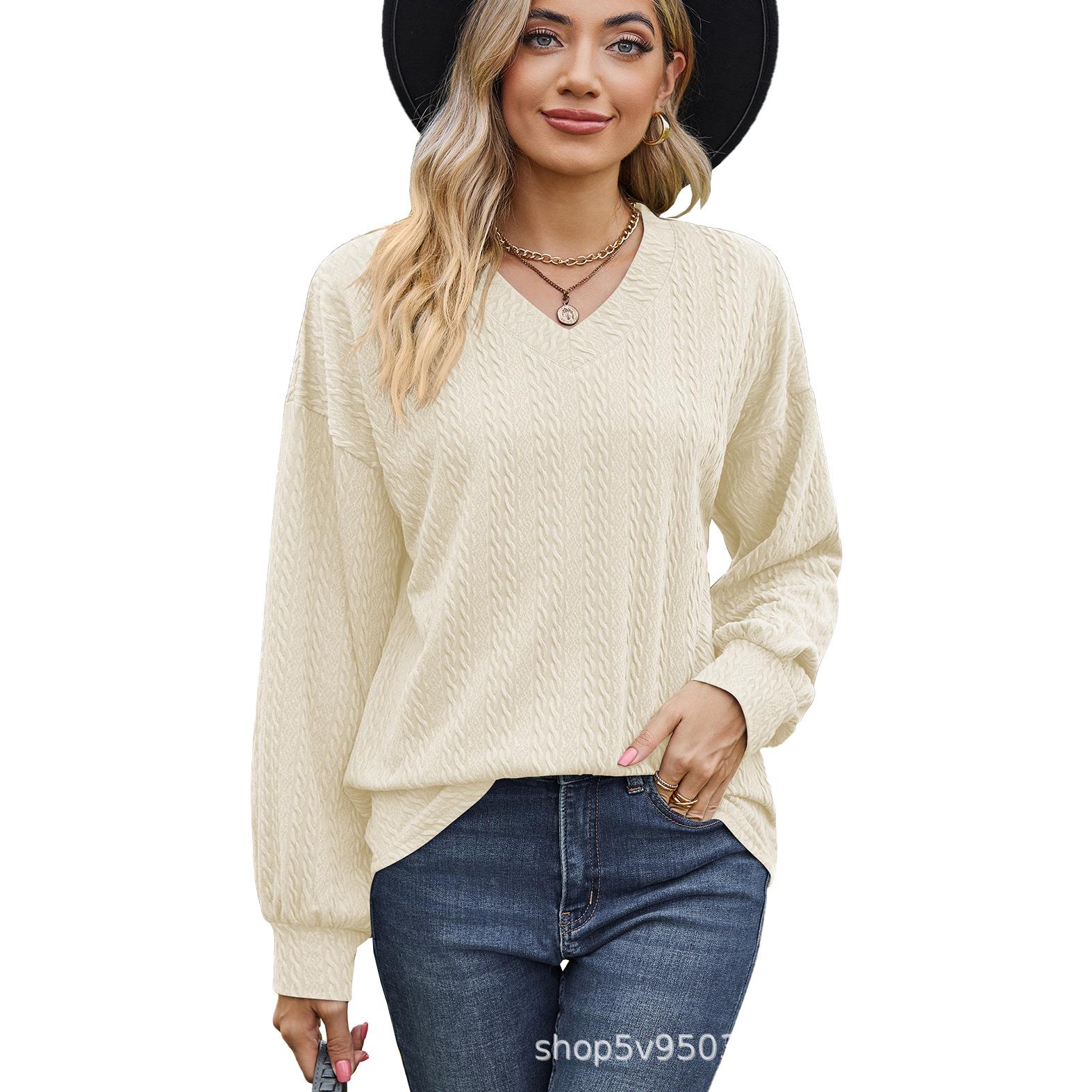 Long sleeved T-shirt top for women's clothing