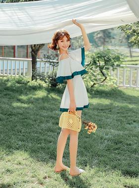 One piece plus size swimsuit for women, conservative