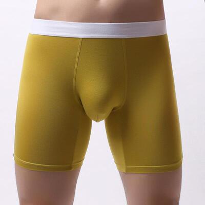 Men's extended underwear, sports flat angle pants, convex