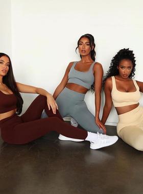 Yoga pants, shorts, high waisted knitted outdoor sports,