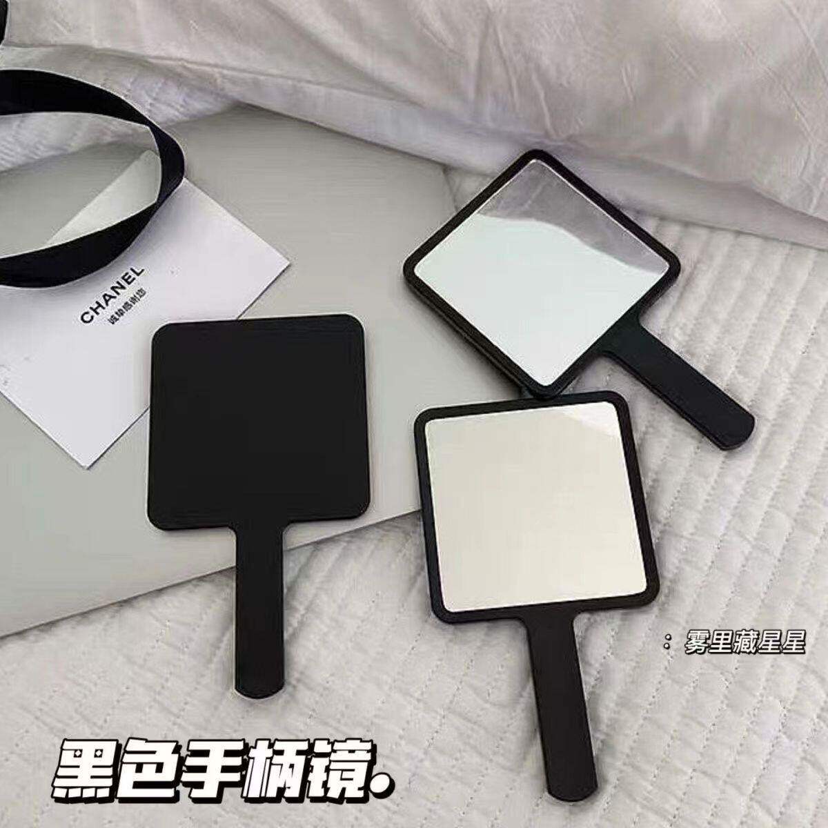 韩国ins风简约手柄镜子便
