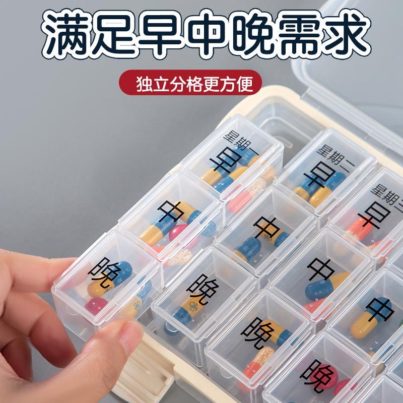 老人健忘药盒药品分装盒图片