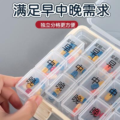 老人健忘药盒药品分装盒