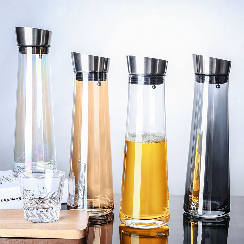 加厚玻璃餐厅柠檬酒吧饮料冷水壶