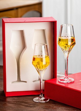 路易十三玻璃酒杯Louis XIII人头马光之赞礼手工水晶杯礼盒高脚杯