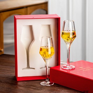 路易十三玻璃酒杯Louis XIII人头马光之赞礼手工水晶杯礼盒高脚杯