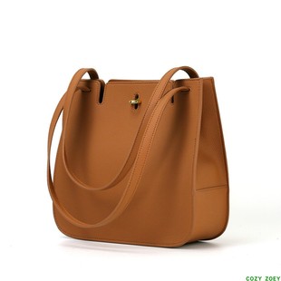 COZY handbags ZOEY简约欧美风头层牛皮通勤包 真皮包包 2024新款