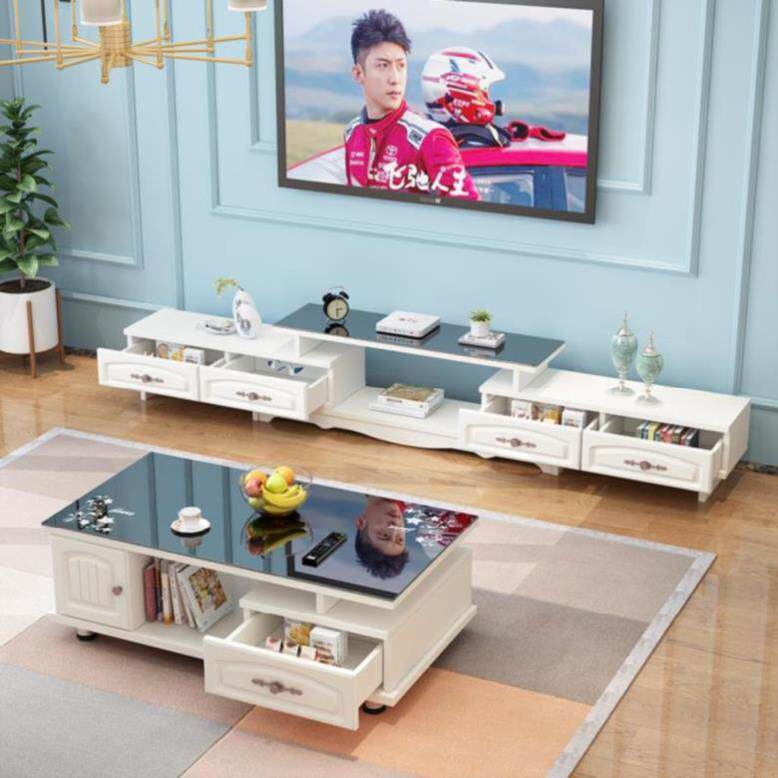 实木色简易电视柜茶几组合套装带抽屉客厅背景墙新款小户型家具|ruв категории жилой мебели, кабинет, телевизионный шкаф - от Buy2taobao.com для оказания профессиональной услуги покупки агента Taobao