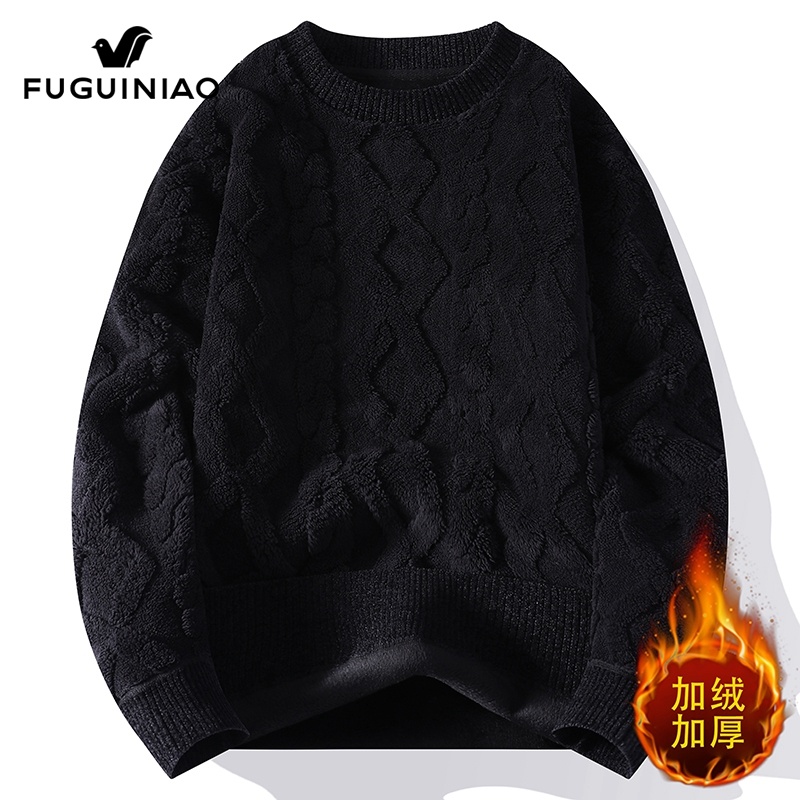 富贵鸟毛衣男士秋季休闲宽松打底