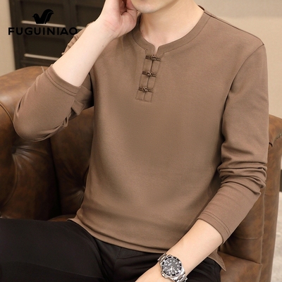 富贵鸟长袖t恤男士春秋季新款潮