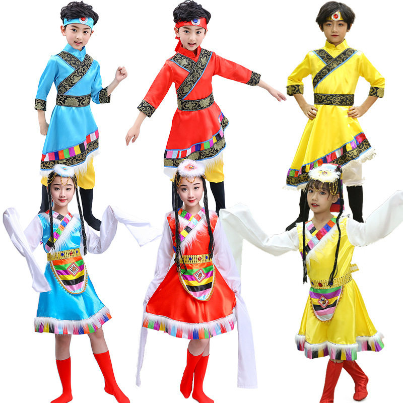 六一儿童节藏族演出服幼儿园少数