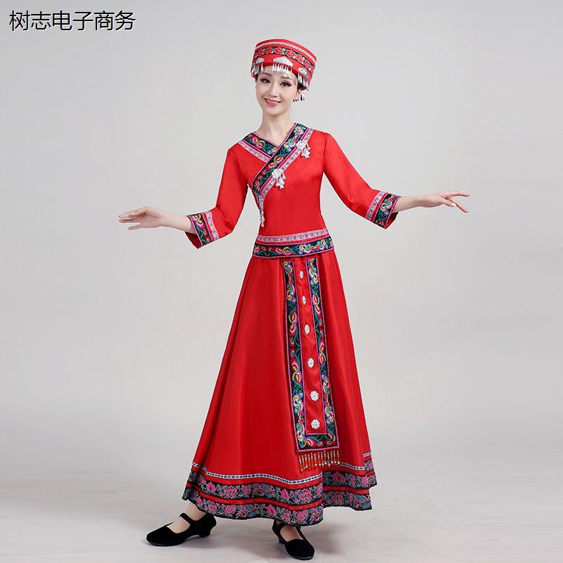 新款苗族演出服土家族壮族衣服少数民族服装民族风民族服装女服饰