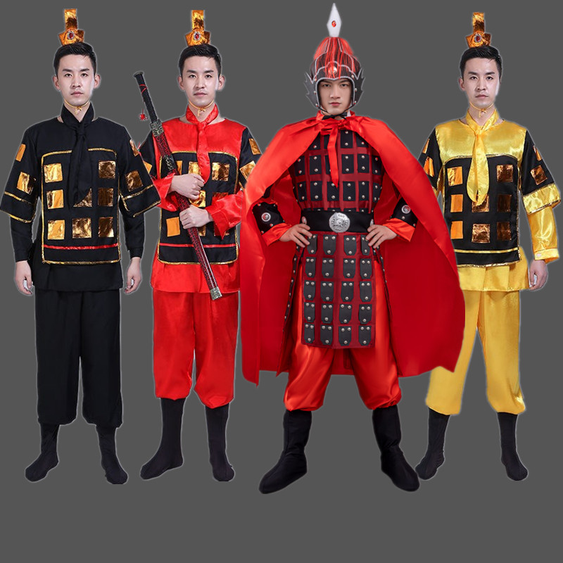古装舞台花木兰岳飞盔甲将军合唱图片