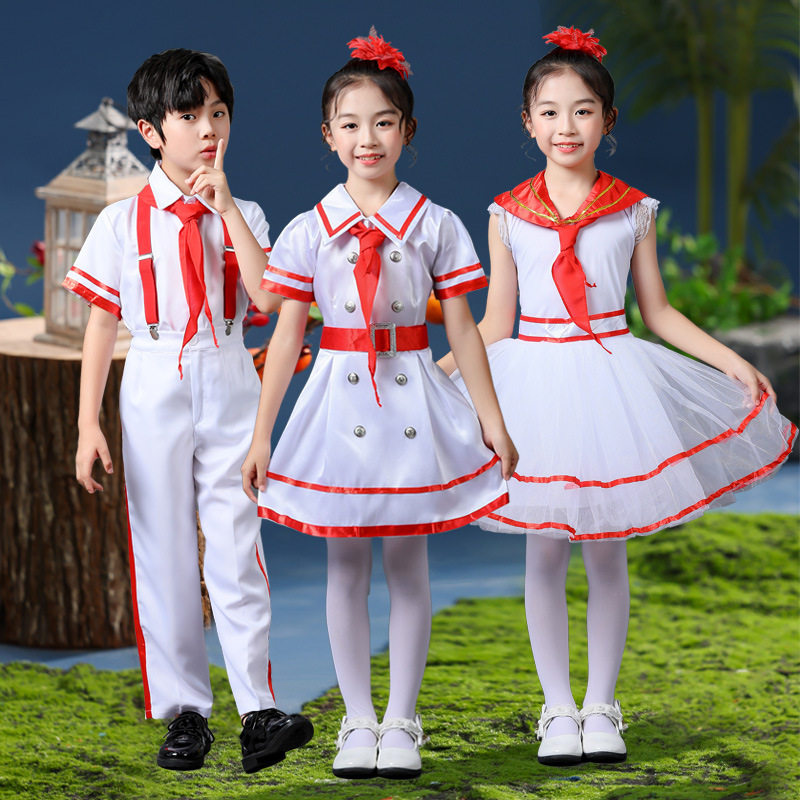 新款六一儿童合唱演出服小学生