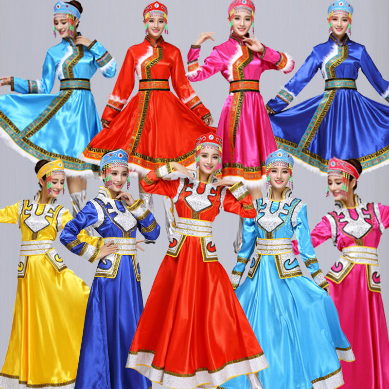 蒙古族舞蹈服装成人女西藏广场舞