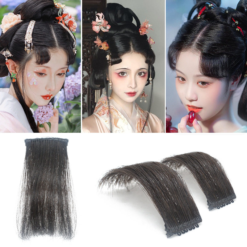 汉服假发女古装戏曲手工前额