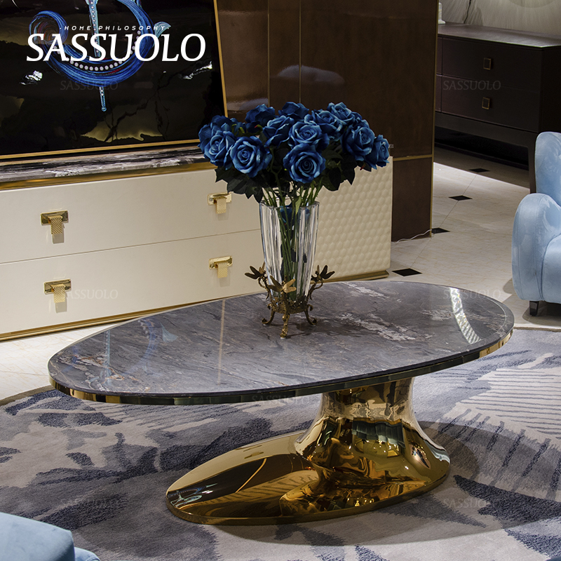 后现代异形设计感轻奢风茶几