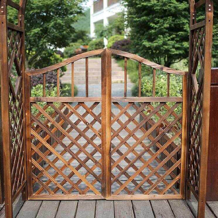。防腐木门花园户外隔断木篱笆栅栏围栏庭院木亭子入户门对开院子|ruв категории доставка цветов/цветок моделирования/растения садоводства, садовых принадлежностей, большой забор/забор - от Buy2taobao.com для оказания профессиональной услуги покупки агента Taobao