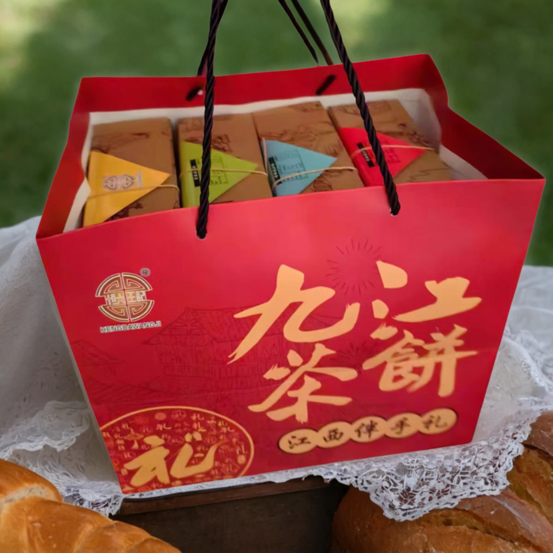 江西特产九江茶饼庐山茶点伴手礼