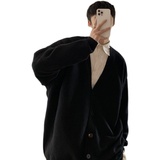 毛衣针织开衫港风潮纯色百搭外套夹克秋季A04622121P60，男装针织衫/毛衣，星座608(原A046)