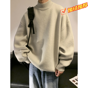 半高领毛衣男秋冬简约百搭潮 A046 TM242 P45 控68 加绒P60 控88图片