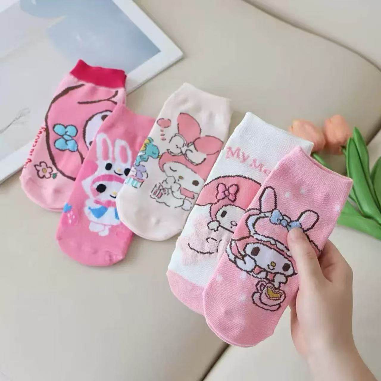 日系新款卡通袜女小兔子可爱女款短袜韩版春夏季船袜少女甜美棉袜,女士内衣/男士内衣/家居服,短袜,淘宝优惠券,粉丝福利购,淘宝优惠卷
