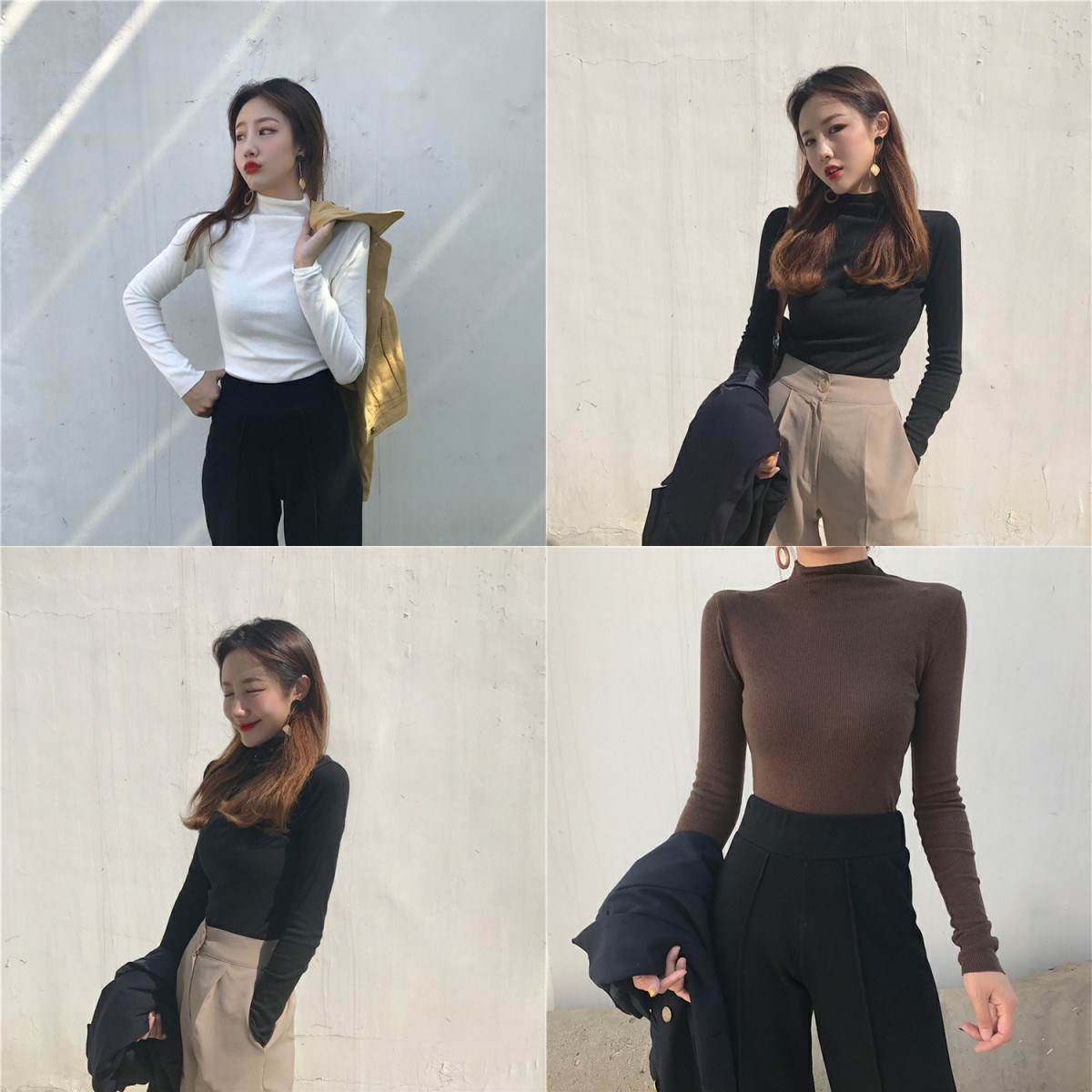 特价女装春秋女生搭配紧身文艺个性清新气质半高领衣服打衣衫。|msdalam kategori Butik wanita / wanita, baju-T - dari Buy2taobao.com untuk memberikan perkhidmatan ejen Taobao profesional membeli