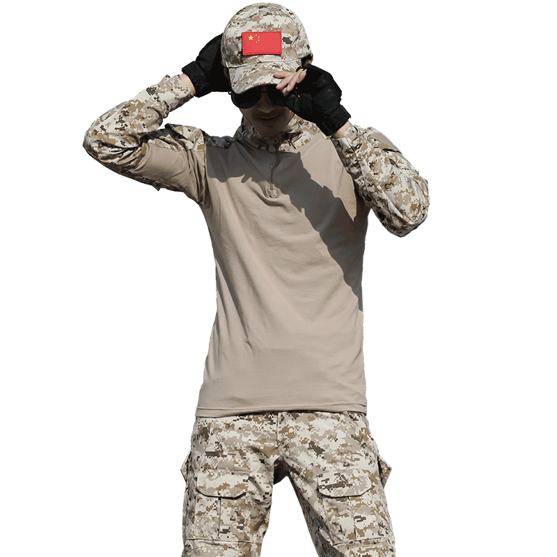 男军训服户外蛙服迷彩服套装