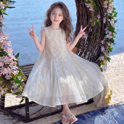 女童连衣裙夏季2026新款儿童网红洋气超好看公主裙夏款女孩连衣裙