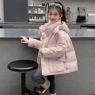女童羽绒服2025新款冬季儿童洋气90白鸭绒加厚保暖小女孩冬装外套