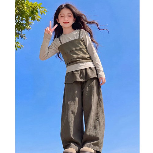 女童秋装套装2026新款儿童时髦洋气韩版裙裤两件套女孩春秋款衣服
