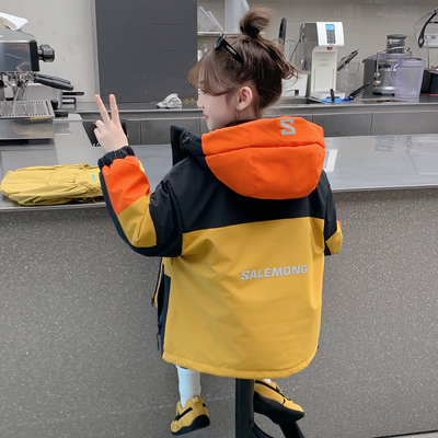 女童秋冬外套2025新款儿童洋气时髦夹棉加厚女孩三合一冬装冲锋衣