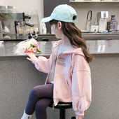 儿童洋气加绒加厚棒球服秋冬款 外套新款 女孩上衣 2026新款 女童春装