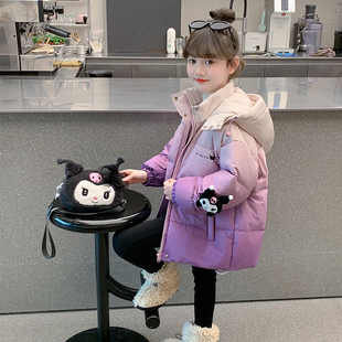 女孩加厚棉衣 儿童洋气时髦羽绒棉袄外套冬装 女童棉服冬季 2025新款