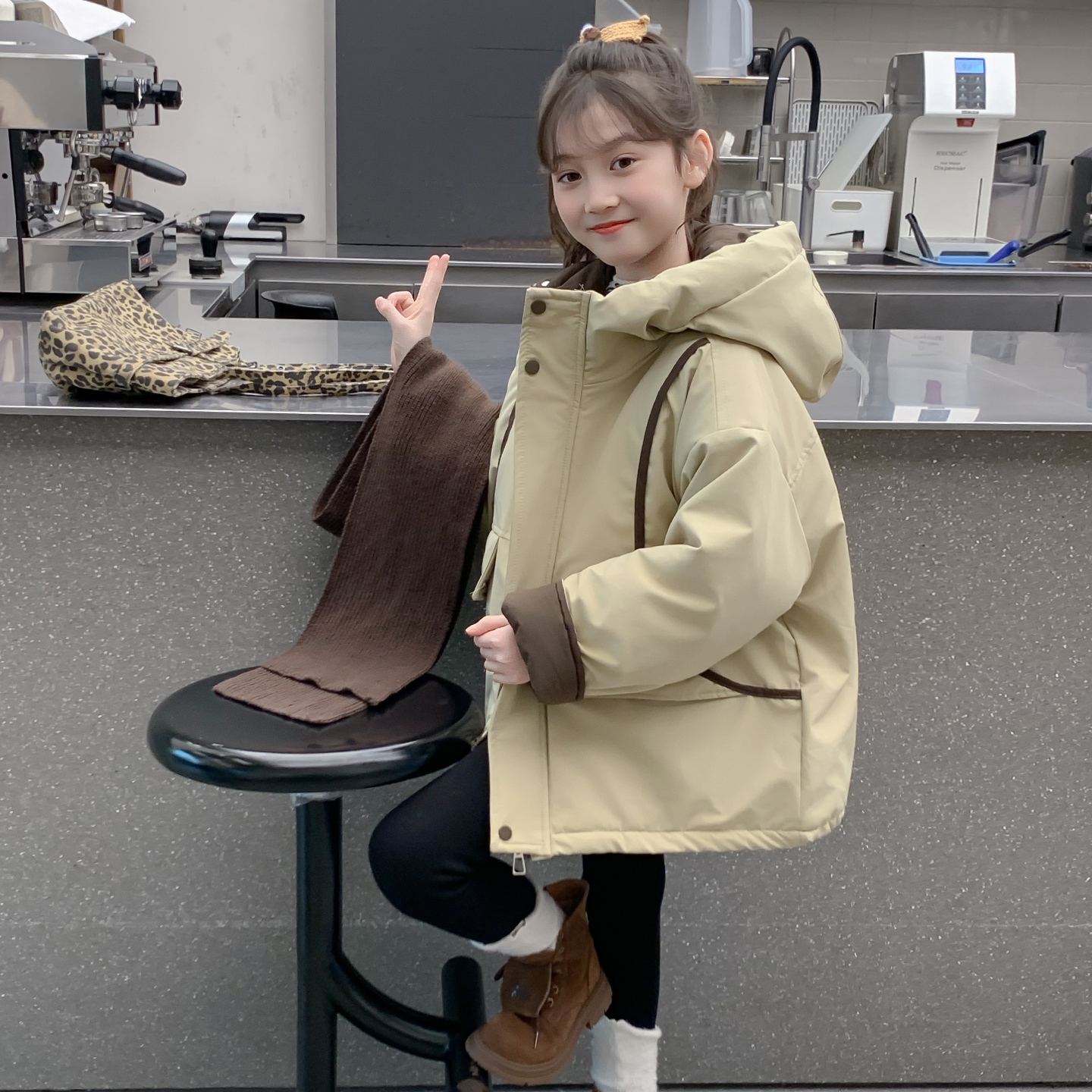 女童冬装2025新款棉服儿童洋气时髦羽绒棉袄外套女孩冬季爆款棉衣