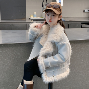 女童外套2025新款冬装儿童洋气时髦超好看加厚女孩爆款冬季小香风