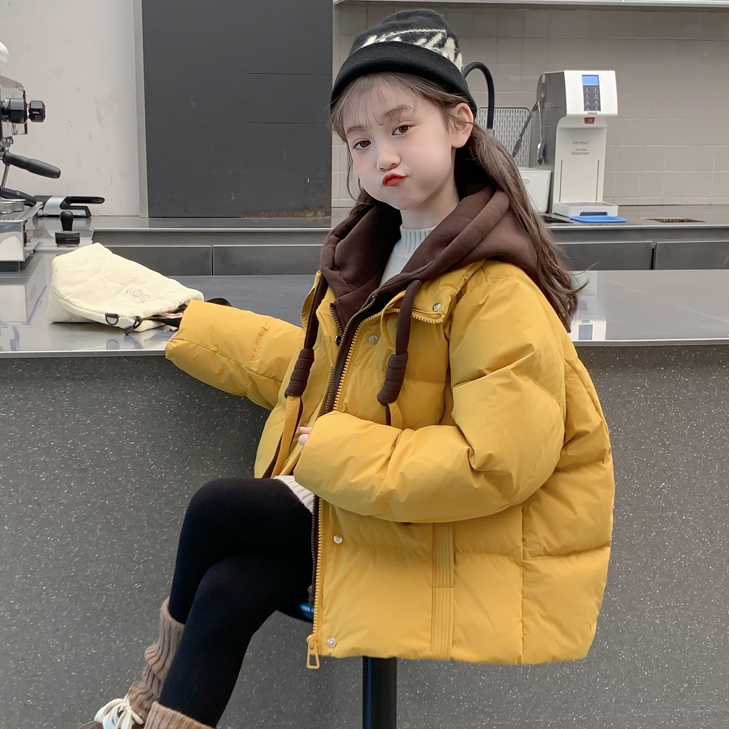 女童棉服冬装2025新款儿童网红洋气爆款羽绒棉袄外套女孩冬季棉衣