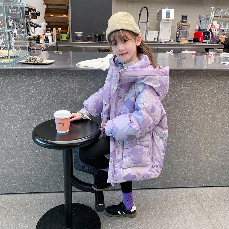 加厚女童冬季羽绒服新款