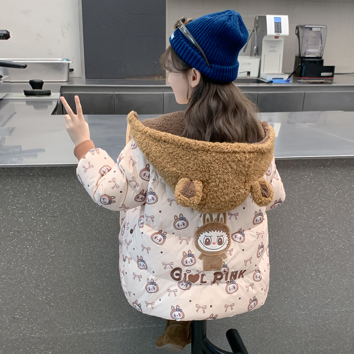 女童羽绒服冬装2025新款儿童网红洋气爆款流行白鸭绒女孩冬季外套