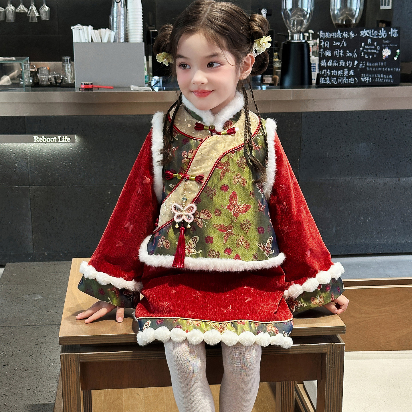 女童汉服连衣裙2026新款冬季儿童中式国风旗袍公主裙女孩爆款裙子,童装/婴儿装/亲子装,汉服,淘宝优惠券,粉丝福利购,淘宝优惠卷